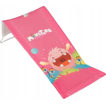 Lehátko do vany TEGA MN-026-127 Lehátko do koupelny s obrázkem Příšer, tmavě růžové