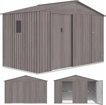 Zahradní domek Zahradní domek HardMaister ocelový 340 x 194 x 220 cm s okenicemi
