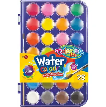 Výtvarná barva Akvarelové barvy Colorino 28 ks
