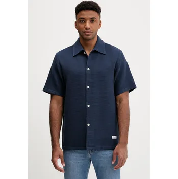 Pánská košile Bavlněná košile Marc O'Polo 5000006546 námořnická modř 59X, vel. S