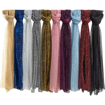 Šála třpytkatá společenská šála přes šaty Barva: Černá