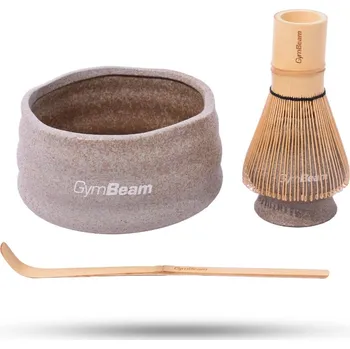 GymBeam Matcha Tea Set hnědá