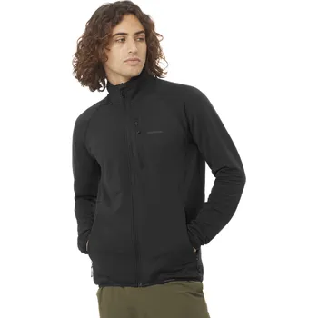 Pánská mikina Salomon Essential Lightwarm FZ M LC2443600 - deep black XL