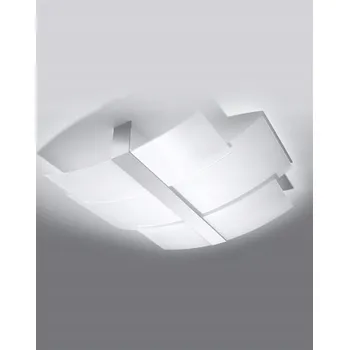 Nástěnné svítidlo SOLLUX LIGHTING bílé, stříbrné patice E27 60 W