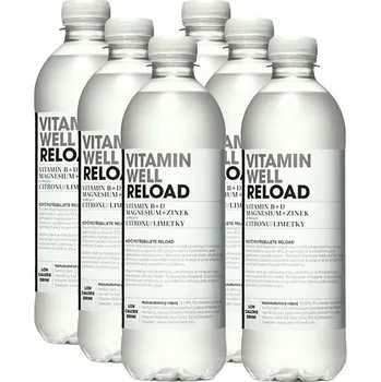 Nápoj pro sportovce Vitamin Well Reload, 6 x 500 ml