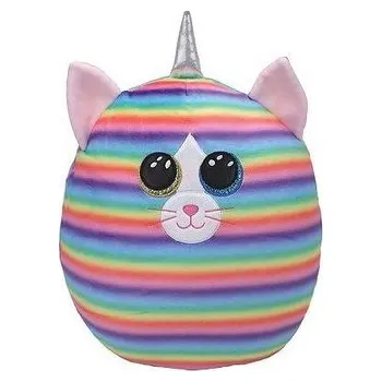 plyšák Ty Squish-a-Boos HEATHER - bílá kočka s rohem 22 cm