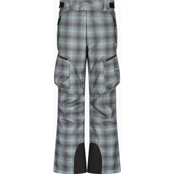 Pánské kalhoty Pánské lyžařské kalhoty EA7 Emporio Armani Ski St. Moritz Fashion fancy green check