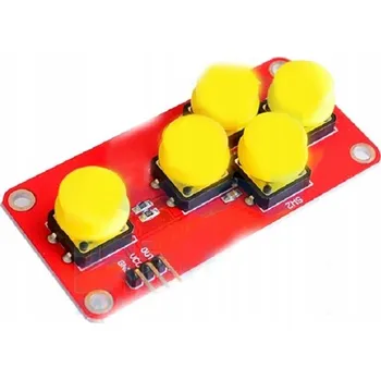 Zabezpečení domácnosti Arduino analogová klávesnice, kontrolér s 5 tlačítky a PS2