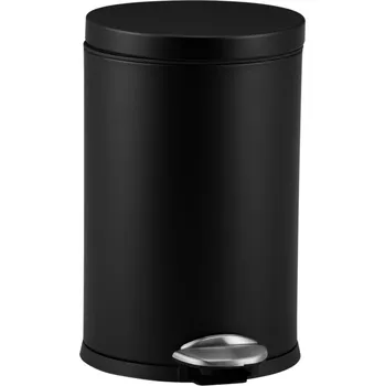 Odpadkový koš MERIDA TOP SILENT LUNA PEDÁLOVÝ KOŠ, 8 L, KOVOVÝ, ČERNÝ MATNÝ, KIC419