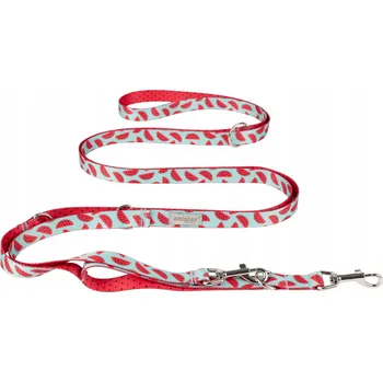 Vodítko pro psa Oboustranné Vodítko Amiplay 8v1 BeHappy XL Watermelon