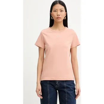 Pánské tričko Bavlněné tričko Pinko 100355.A339 oranžová 24X, vel. XS