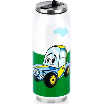 Termohrnek TERMOHRNEK HRNEK PLECHOVKA DO AUTA NÁDOBA NA KÁVU ČAJ AUTOTERMOSKA 400 ML