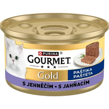 Krmivo pro kočku Gourmet Gold konzerva pro kočky jehněčí paštika