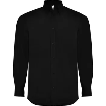 Pánská košile Pánská košile s dlouhým rukávem Aifos, Roly Barva: 01-černá, Velikost: M