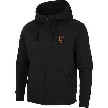 Rybářské oblečení Mikina Fox Collection LW Hoody Black/Orange Velikost S