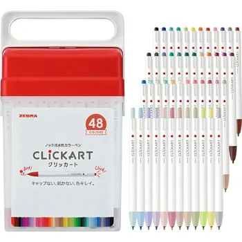 Kancelář Popisovače Zebra Clickart - sada 48 ks