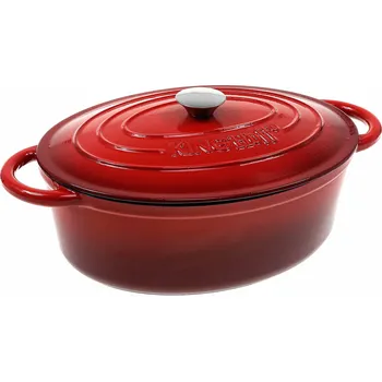 Hrnec Pekáč smaltovaný Kinghoff 6,2 l 33 cm červený