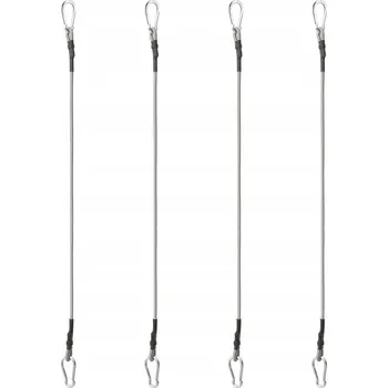 autokoberec Spojky s karabinami, 4 ks, gumové