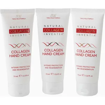 Péče o ruce Balíček 2+1 ZDARMA - Intenzivní ochranný a regenerační KRÉM NA RUCE s živým kolagenem - obsahuje: - Inventia