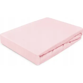 Prostěradlo Prostěradlo s gumou 140x200 jersey 100% BAVLNA pudrově růžová