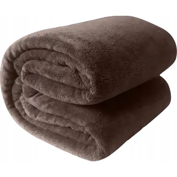 Prostěradlo Deka z mikrovlákna Agtrade 150 cm x 200 cm hnědá