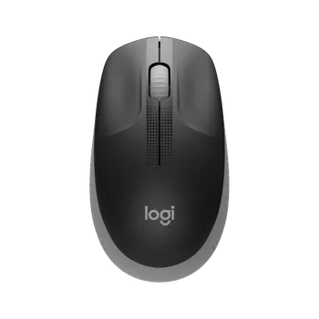 Myš Logitech M190/Kancelářská/Optická/1 000 DPI/Bezdrátová USB/Šedá