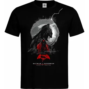 Pánské tričko Tričko Batman v Superman Druh: Pánské, Barva: Černá, Velikost: M