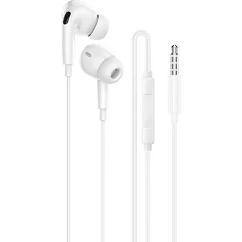 Handsfree Sluchátka Borofone BM100 Pro Fuente s mikrofonem white