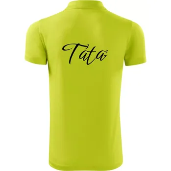 Pánská košile Psací Táta čtvrtá mocnina - čtyři děti - Polokošile Victory sportovní (dresovina) - 3XL ( Limetková )