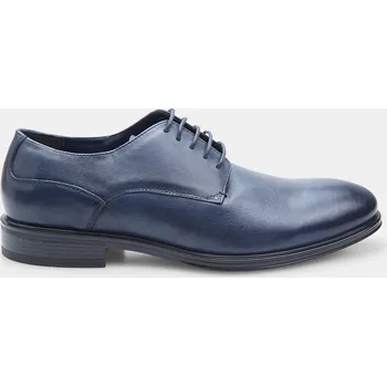 Pánské polobotky Baťa 24h černé pánské kožené polobotky modré, vel. 43