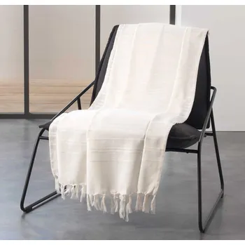 deka Krémová bavlněná deka 150x150 cm