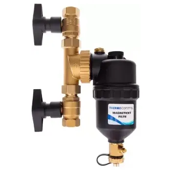 Ochranný vodní filtr Salus TC MF01, magnetický filtr, 1", vč. kulových kohoutů, pro kotle