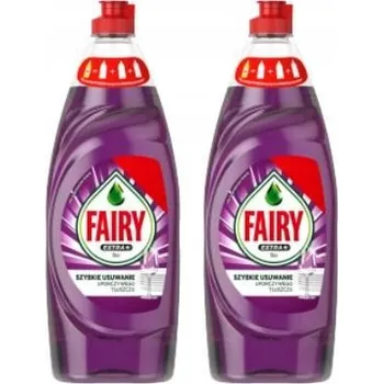 Mycí prostředek Fairy Extra+ Prostředek na mytí nádobí duopack Bez, 2 x 650 ml