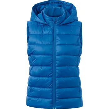 Dámská vesta 675068 - Tchibo - Prošívaná vesta s kapucí - pro ženy - vel. 38 - barva: modrá