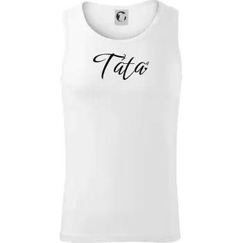 Pánské termoprádlo Psací Táta čtvrtá mocnina - čtyři děti - Tílko pánské Core - L ( Bílá )