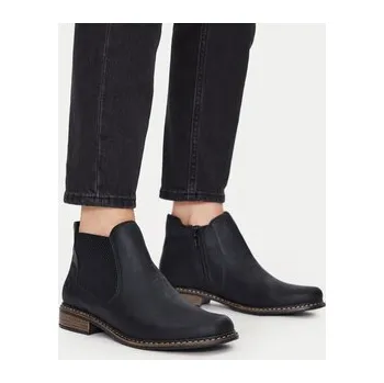 Dámské polobotky Polokozačky Rieker Z4994-00 Černá 42