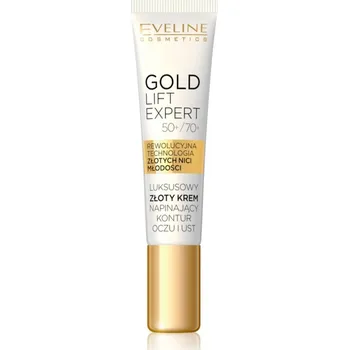 Eveline Cosmetics Gold Lift Expert vyhlazující krém na oční okolí a rty 15 ml