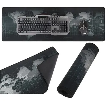 Podložka pod myš XXL podložka pod myš a klávesnici 88×30 cm – mapa světa