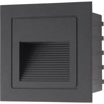 Venkovní osvětlení Redo Venkovní zapuštěné LED svítidlo XGHOST 2W, 85x85 mm, IP65 Barva: Černá, Barva světla: 2700K