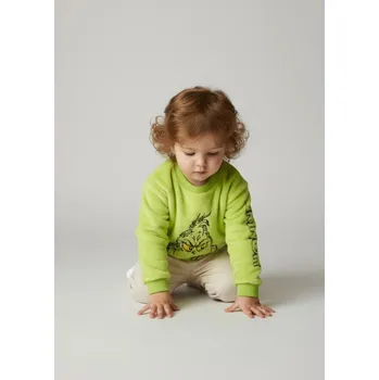 Oblečení a móda Sinsay - Mikina typu crewneck Grinch - zelená - 034FX-76X - 034FX-76X-80