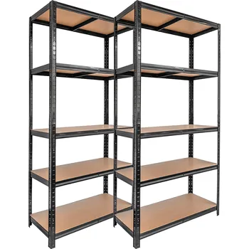 Dílenský regál Kovové regály STOREX 2x 750 kg 180x90x40 750 kg černý