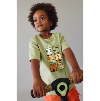 Dětské bavlněné tričko Mayoral 3078.5H.Mini.PPY2 zelená 97X, vel. 134