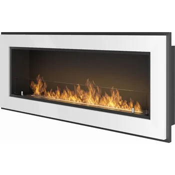 Biokrb Závěsný biokrb k zabudování Frame 1200 Bílý se sklem Simplefire