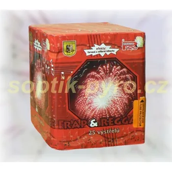 Zábavní pyrotechnika kompakt 25 výstřelů Rap & Reggae (zábavní pyrotechnika kategorie F3 (prodejné od 21 let))