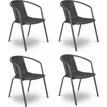 Zahradní židle Focus Garden kovová šedá