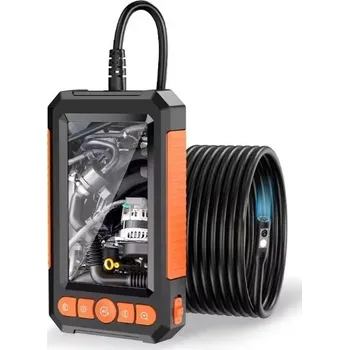 INSPEKČNÍ KAMERA DUO ENDOSKOP FLEXIBILNÍ 5M 9LED DISPLEJ 4,3" FULL HD