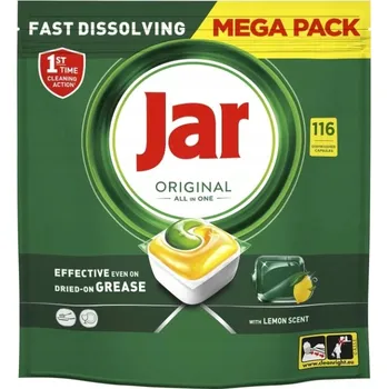 Tableta do myčky Jar Platinum Original All in One Lemon Kapsle do myčky nádobí, 116 kusů