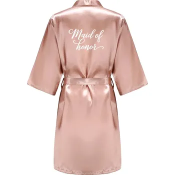 Dámský župan Best Fashion Saténový dámský župan pro svatební přípravy Velikost: 3XL, Barva (Varianta): As the photo show 2