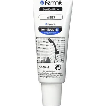 Sada nářadí Fermit-Fermitopp N Silikon bílý 100 ml