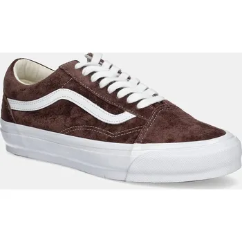 Pánská móda Semišové tenisky Vans Premium Classics LX Old Skool, 41, hnědá, 88X